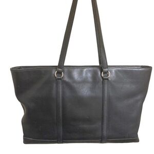Coach vintage 5332 Business Black Leather Carryall Computer Bag weekender unisex